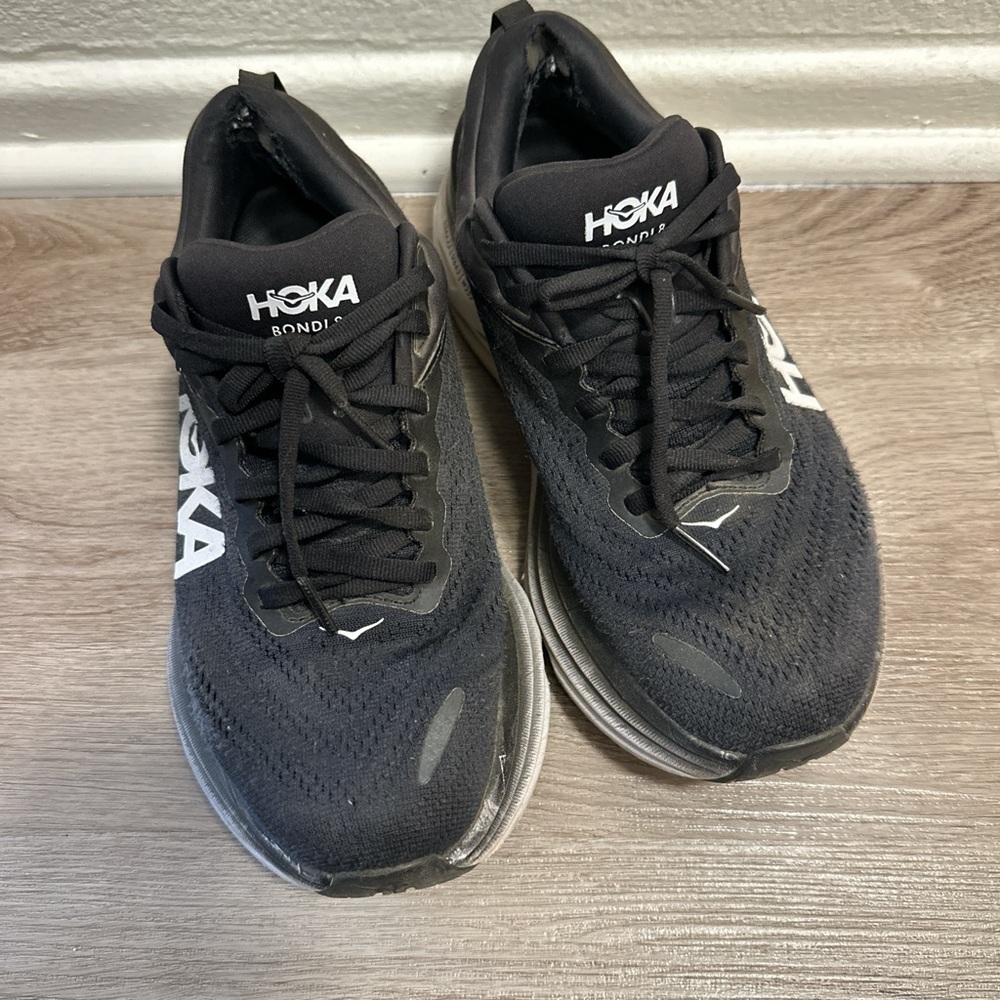 Hoka Bondi 7 Black Running Shoes